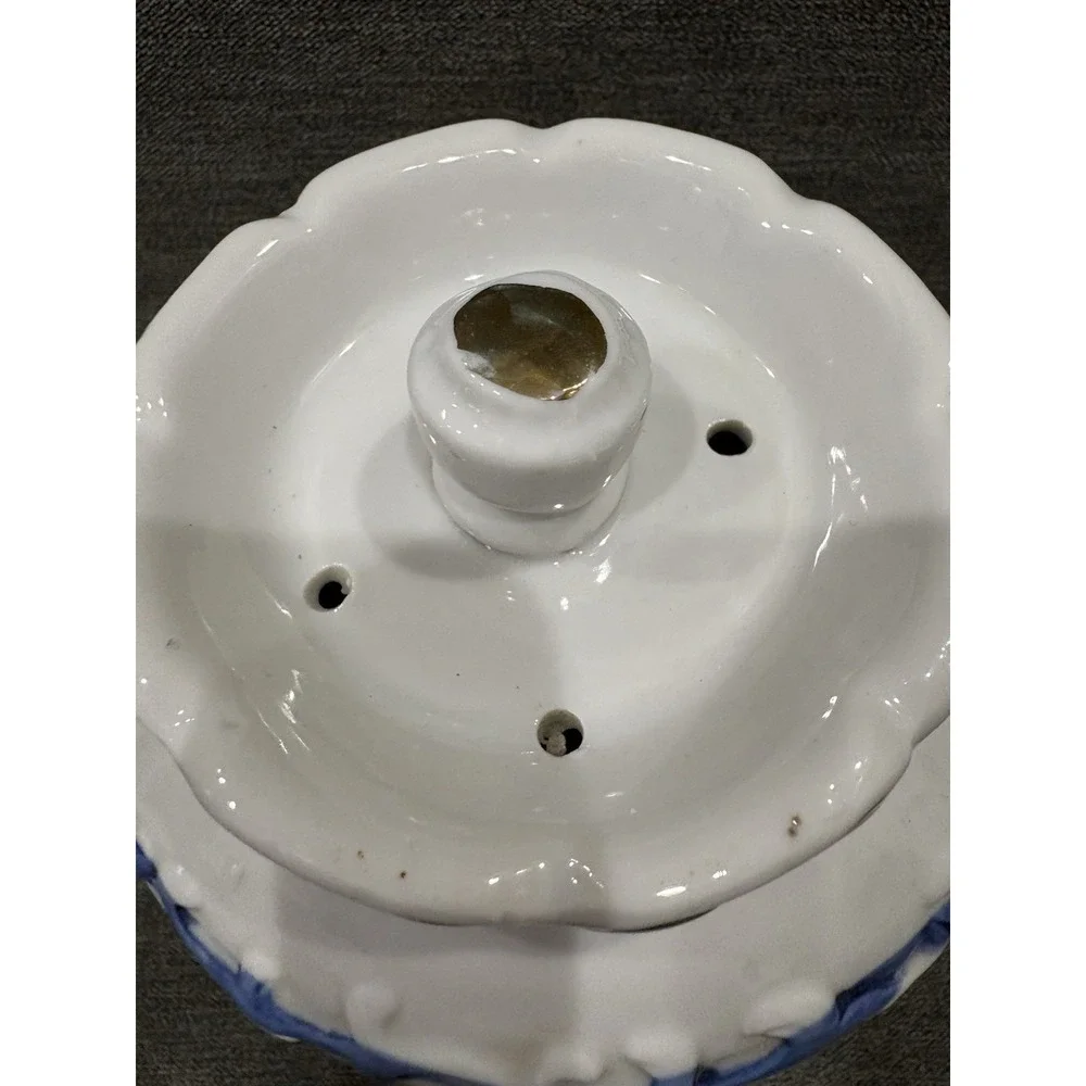 Lampshade Replacement Georgian/Colonial Revival Blue White‎ Courting Couple 7.5